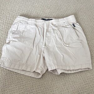 Hollister Light Tan Jogger Shorts